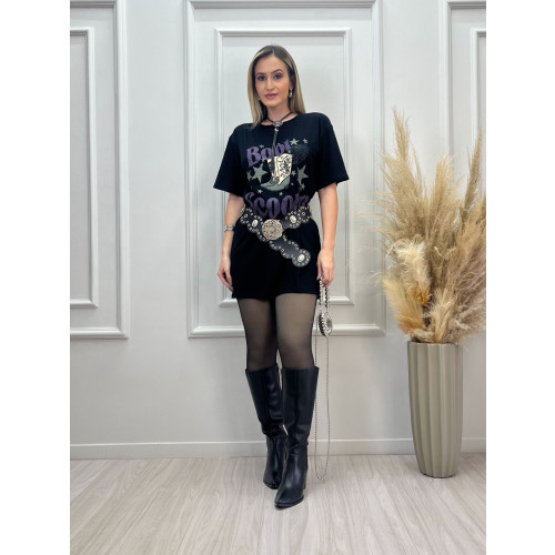 Vestido Camisetão Boot Scootin